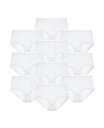 【送料無料】 コンフォート チョイス レディース パンツ アンダーウェア Plus Size Cotton Brief 10-Pack White pack