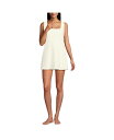 【送料無料】 ランズエンド レディース 上下セット 水着 Women's Texture Square Neck Mini Swim Dress Egret w...