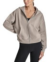 【送料無料】 ダナ キャラン ニューヨーク レディース パーカー・スウェット アウター Sport Women's Rhinestone Logo Full-Zip Hoodie Driftwood(4)