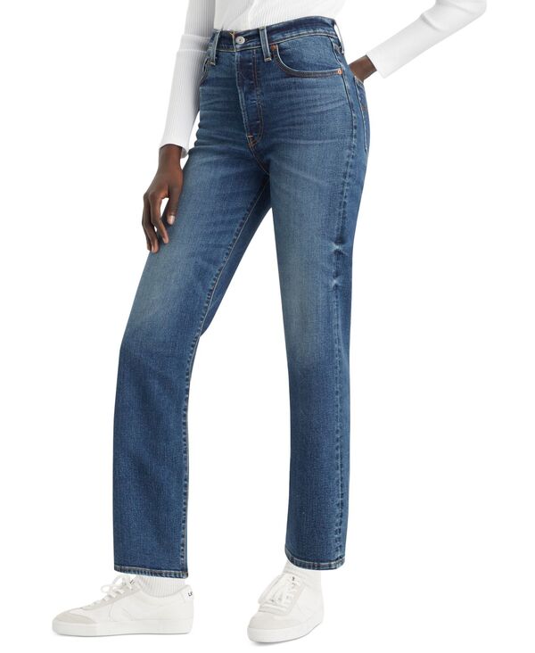 リーバイス レディース ボトムス デニムパンツ アンクル ジーンズ Levi's Women's Ribcage Ultra High Rise Straight Ankle Jeans Dial Up The Music