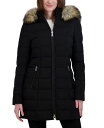 【送料無料】 ランドリーバイシェリーシーガル レディース ジャケット・ブルゾン アウター Women's Faux-Fur-Trim Hooded Puffer Coat Noir