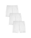 【送料無料】 コンフォート チョイス レディース パンツ アンダーウェア Plus Size Cotton Bloomer 3-Pack White