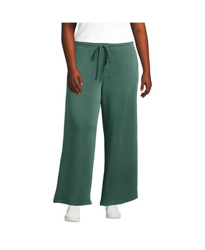 【送料無料】 ランズエンド レディース カジュアルパンツ ボトムス Plus Size Cupro Knit Mid Rise Wide Leg Pants Washed evergreen 【送料無料】 ランズエンド レディース カジュアルパンツ ボトムス Plus Size Cupro Knit Mid Rise Wide Leg Pants Washed evergreen