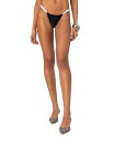 【送料無料】 アディクテッド レディース ボトムスのみ 水着 Women's Leanna Contrast Bikini Bottom Black-and-w...