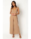 【送料無料】 Petal and Pup レディース ジャンプスーツ トップス Ayla Linen Jumpsuit Mocha