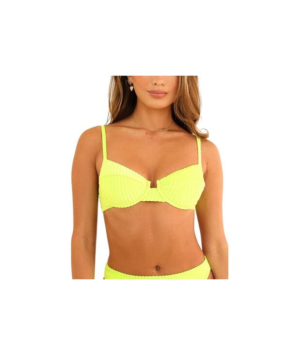 【送料無料】 ディッピン・デイジー レディース トップのみ 水着 Women's Gigi Top Neon yellow