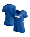 【送料無料】 ファナティクス レディース Tシャツ トップス Women's Royal New York Giants Hometown Collection...