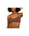 【送料無料】 ディッピン・デイジー レディース トップのみ 水着 Women's Redondo Top Dotted brown