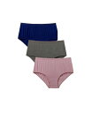 【送料無料】 コンフォート チョイス レディース パンツ アンダーウェア Plus Size 3-Pack Odor Control Brief Berry p...