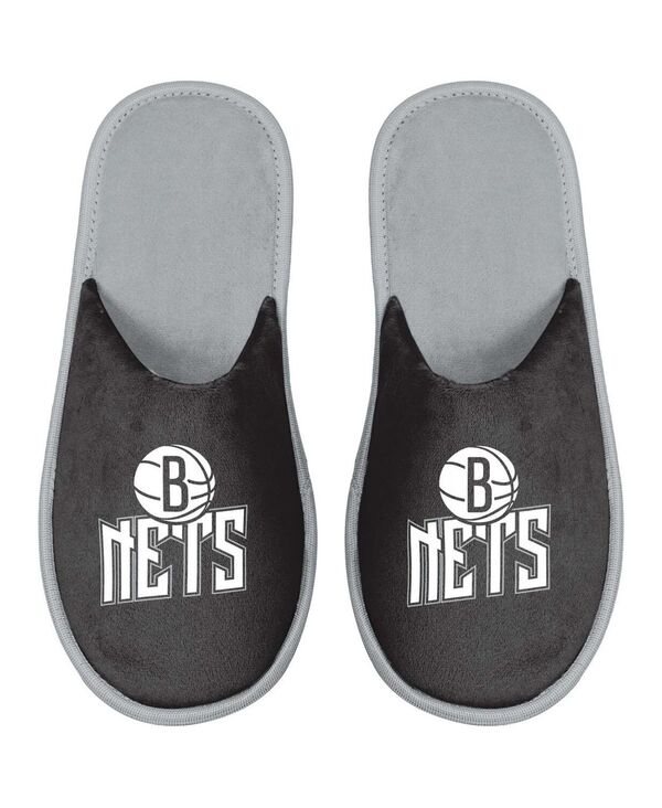 フォコ メンズ シューズ サンダル FOCO Men's Brooklyn Nets Scuff Slide Slippers Black ブラック