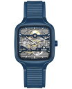 【送料無料】 ラド メンズ 腕時計 アクセサリー Unisex Swiss Automatic True Square Open Heart Navy Blue Rubber Strap Watch 38mm No Color(2)