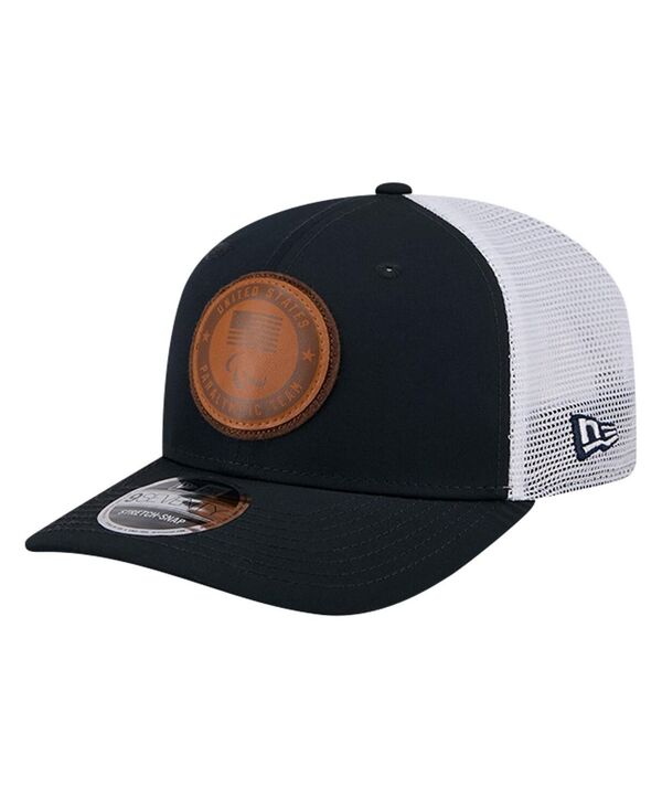 楽天ReVida 楽天市場店ニューエラ メンズ アクセサリー 帽子 レザー New Era Men's Navy U.S. Paralympics Leather Patch 9SEVENTY Stretch Snap Adjustable Hat Navy ネイビー