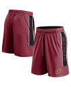 【送料無料】 ファナティクス メンズ ハーフパンツ・ショーツ ボトムス Men's Wine Cleveland Cavaliers Game Winner D...