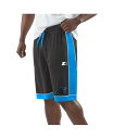 【送料無料】 スターター メンズ ハーフパンツ・ショーツ ボトムス Men's Black/Blue Carolina Panthers Fan Favorite Fashion Shorts Black Blue