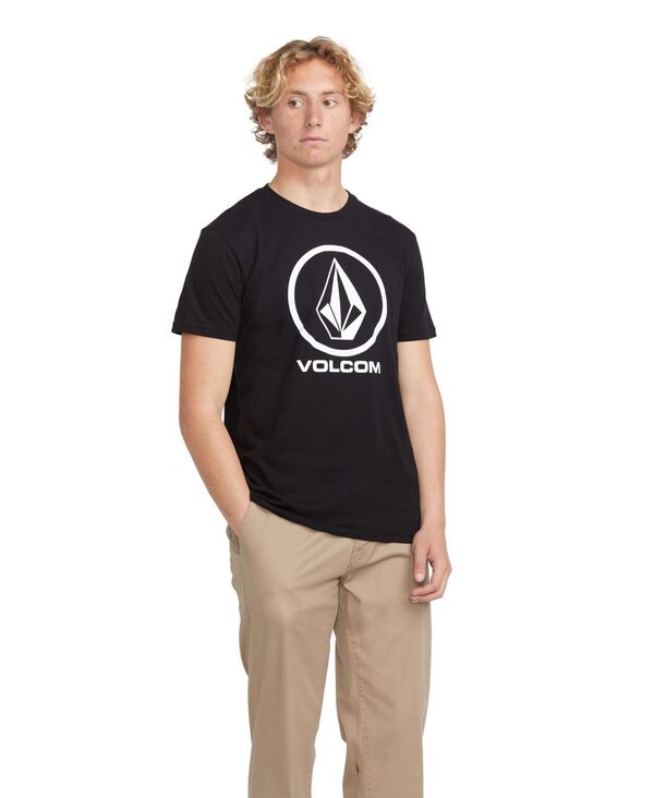 【送料無料】 ボルコム メンズ Tシャツ トップス Men's Circle Short Sleeve T-shirts Black