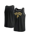 【送料無料】 ファナティクス メンズ タンクトップ トップス Men's Black Pittsburgh Pirates Bet Tank Top Black...