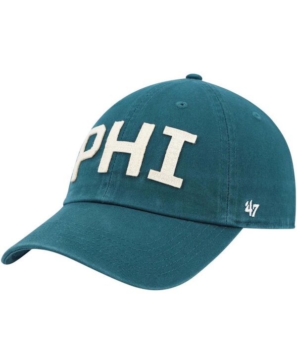 【送料無料】 47ブランド レディース 帽子 アクセサリー Women's Midnight Green Philadelphia Eagles Finley Clean Up Adjustable Hat Midnight Green