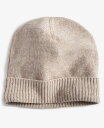 【送料無料】 チャータークラブ レディース 帽子 アクセサリー 100% Cashmere Cuffed Beanie Pearl Taupe Heather