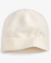 【送料無料】 チャータークラブ レディース 帽子 アクセサリー 100% Cashmere Cuffed Beanie Vanilla Ice