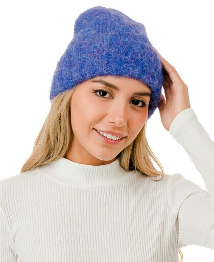 【送料無料】 マーカスアドレール レディース 帽子 アクセサリー Fuzzy Hair Beanie Blue 【送料無料】 マーカスアドレール レディース 帽子 アクセサリー Fuzzy Hair Beanie Blue