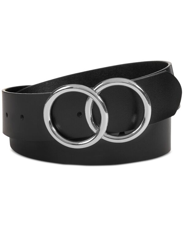 【送料無料】 アイ.エヌ.シー インターナショナル コンセプト レディース ベルト アクセサリー Double Circle Belt Black/Silver