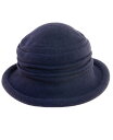 【送料無料】 ドーフマン パシフィック レディース 帽子 アクセサリー Women's Packable Wool Cloche Navy