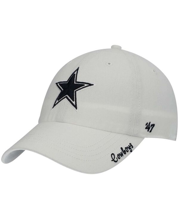 【送料無料】 47ブランド レディース 帽子 アクセサリー Women's White Dallas Cowboys Miata Clean Up Adjustable Hat White