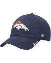 【送料無料】 47ブランド レディース 帽子 アクセサリー Women's Navy Denver Broncos Miata Clean Up Primary Adjustable Hat Navy