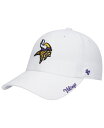 【送料無料】 47ブランド レディース 帽子 アクセサリー Women's '47 White Minnesota Vikings Miata Clean Up Logo Adjustable Hat White