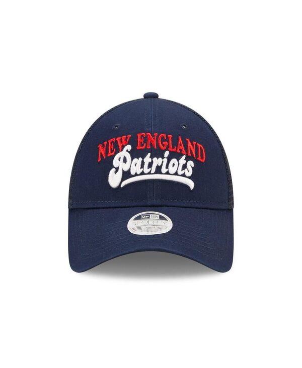 【送料無料】 ニューエラ レディース 帽子 アクセサリー Women's Navy New England Patriots Team Trucker 9FORTY Snapback Hat Navy