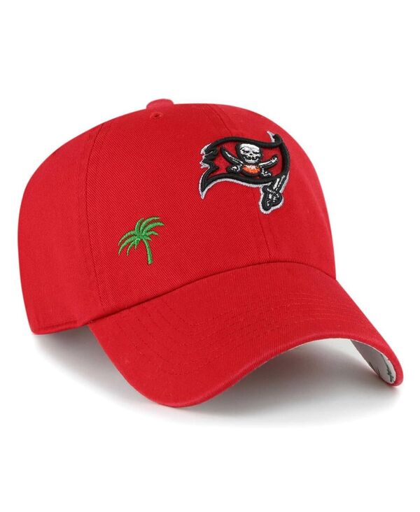 【送料無料】 47ブランド レディース 帽子 アクセサリー Women's Red Tampa Bay Buccaneers Confetti Icon Clean Up Adjustable Hat Red
