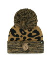 【送料無料】 47ブランド レディース 帽子 アクセサリー Women's Leopard Portland Trail Blazers Rosette Cuffed Knit Hat with Pom Leopard