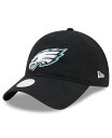 【送料無料】 ニューエラ レディース 帽子 アクセサリー Women's Black Philadelphia Eagles Main Core Classic 2.0 9TWENTY Adjustable Hat Black