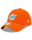 【送料無料】 ニューエラ レディース 帽子 アクセサリー Women's Orange Miami Dolphins Main Core Classic 2.0 9TWENTY Adjustable Hat Orange