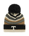 【送料無料】 47ブランド レディース 帽子 アクセサリー Women's Khaki Tennessee Volunteers Barista Cuffed Knit Hat with Pom Khaki