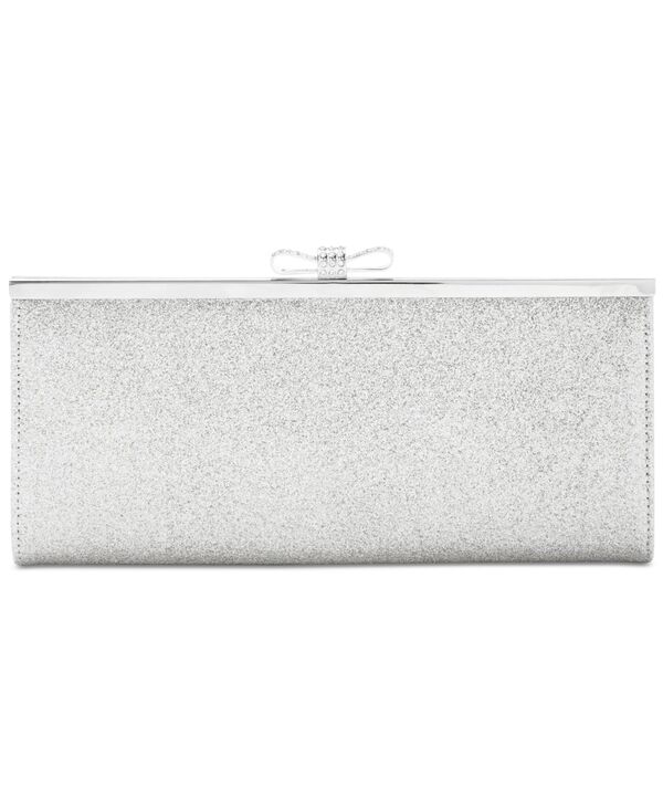 アイ.エヌ.シー インターナショナル コンセプト レディース バッグ クラッチバッグ I.N.C. International Concepts Carolyn Glitter Clutch Silver/Silver シルバー(4)