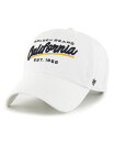 【送料無料】 47ブランド レディース 帽子 アクセサリー Women's White Cal Bears Sidney Clean Up Adjustable Hat White(4)