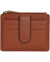 【送料無料】 マンシーニ レディース 財布 アクセサリー Women's Sonoma RFID Secure Card Case Wallet Tan