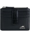 【送料無料】 マンシーニ レディース 財布 アクセサリー Women's Croco2 RFID Secure Card Case Wallet Black