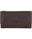 【送料無料】 マンシーニ レディース クラッチバッグ バッグ Women's Sonoma RFID Secure Clutch Wallet Brown