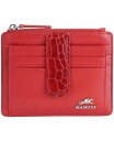 【送料無料】 マンシーニ レディース 財布 アクセサリー Women's Croco2 RFID Secure Card Case Wallet Red