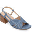 【送料無料】 ジュルネ コレクション レディース サンダル シューズ Women's Kirsi Square Toe Sandals Blue(4)
