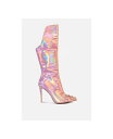【送料無料】 ロンドンラグ レディース ブーツ・レインブーツ シューズ Women's Forbidden Stud Stiletto Calf Boots Pink(4)