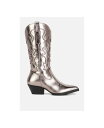 【送料無料】 ロンドンラグ レディース ブーツ・レインブーツ シューズ cowboy metallic faux leather cowboy boots Pe...