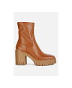 【送料無料】 ロンドンラグ レディース ブーツ・レインブーツ シューズ kokum faux leather platform boots Tan