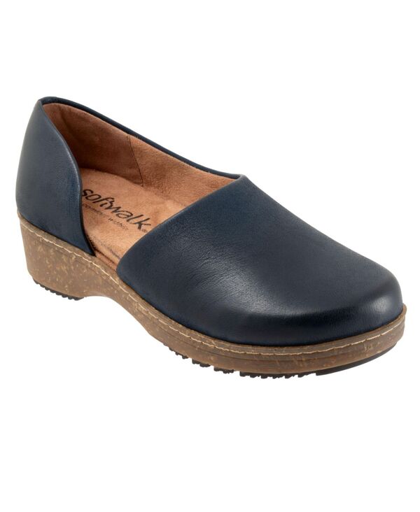 【送料無料】 ソフトウォーク レディース サンダル シューズ Addie Clog Navy nubuck