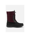 【送料無料】 ロンドンラグ レディース ブーツ・レインブーツ シューズ Delphine knitted collar lace up boots Red