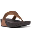 【送料無料】 フィットフロップ レディース サンダル シューズ Women's Lulu Crystal Toe-Post Sandals Bronze