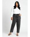 【送料無料】 エロクイ レディース デニムパンツ ジーンズ ボトムス Plus Size The Barrel Jean Vintage black