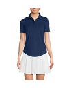 【送料無料】 ランズエンド レディース ポロシャツ トップス Women's High Impact Polo Shirt Deep sea navy